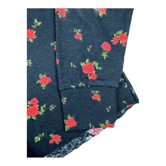 Wild Fable Cropped Henley Long Sleeve Shirt Size M - Picture 6 of 9